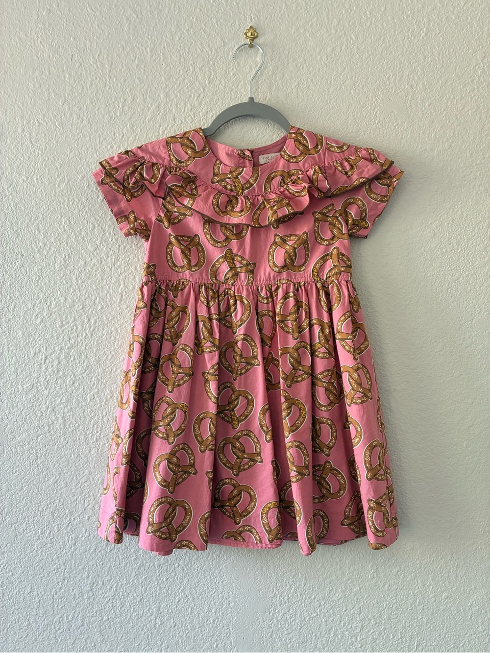 Pink Chicken Pink Pretzel-Print Cotton Dress